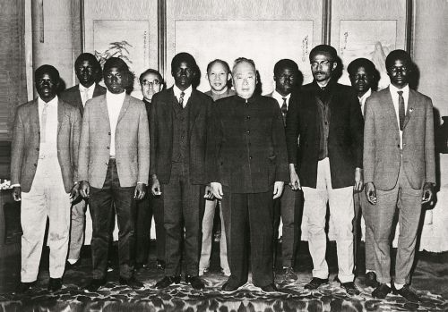 1963年11月，陈毅副总理会见应外交学会邀请访华的葡属几内亚和佛得角群岛非洲独立党干部学习团。